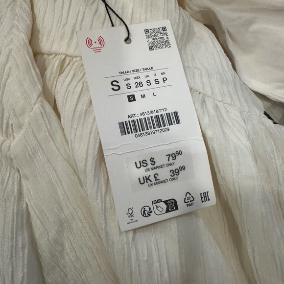 Zara Cream Backless Dress - Picture 8 of 11